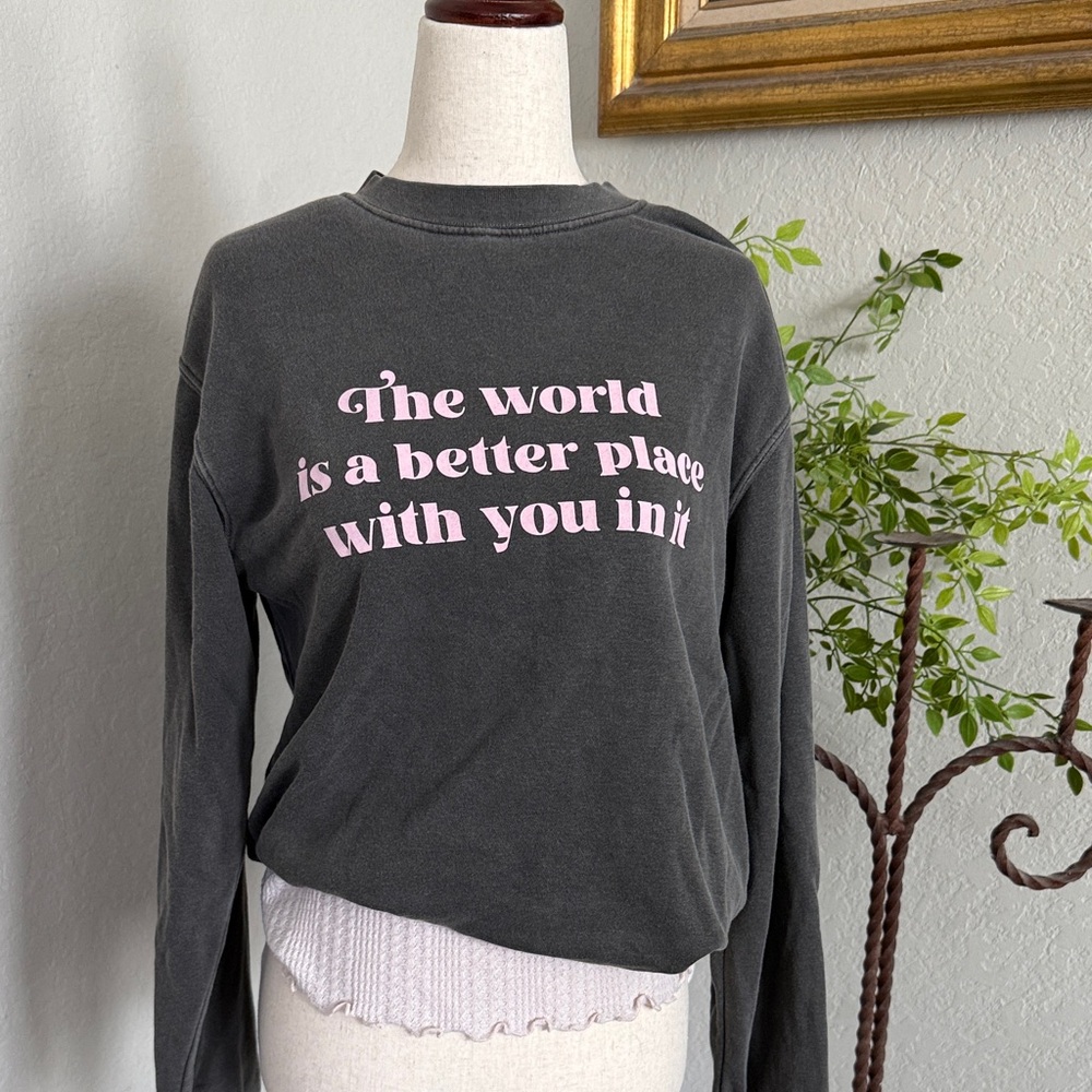 Women's Black Graphic Sweatshirt